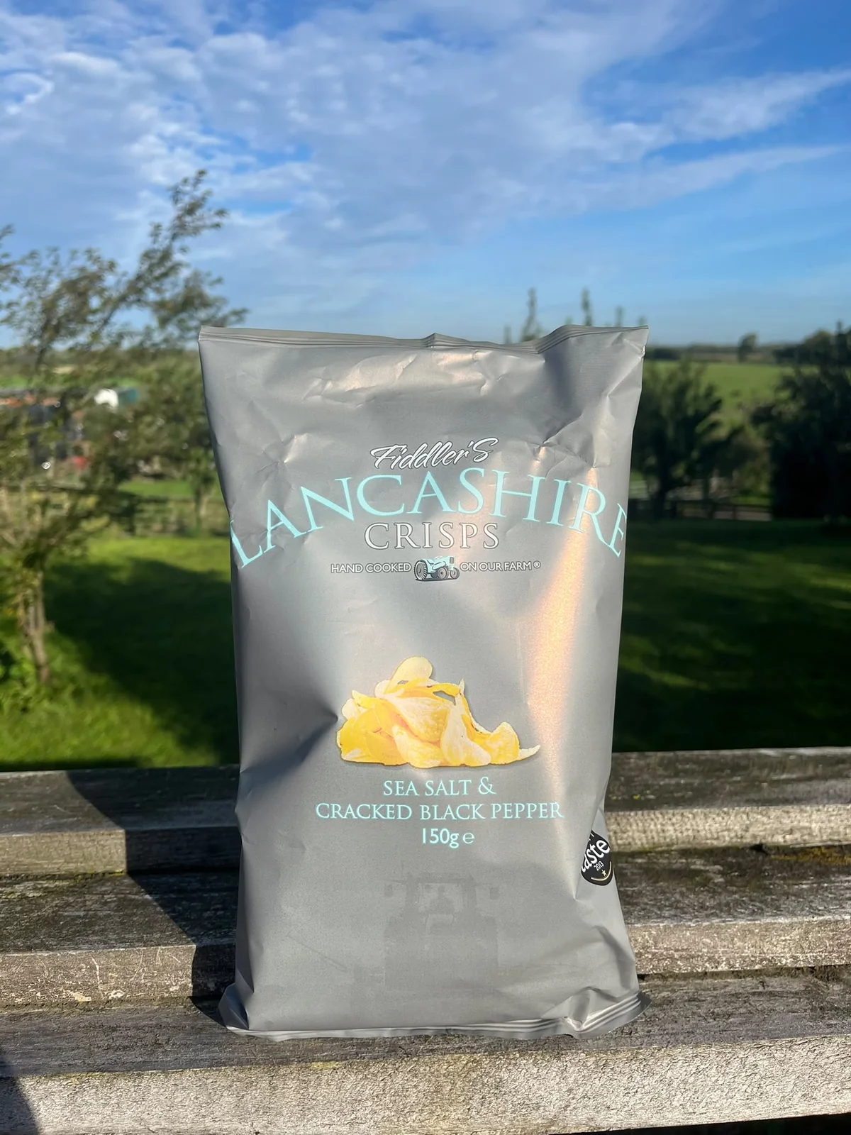 Fiddlers Crisps Share Bag Sea Salt & Cracked Black Pepper