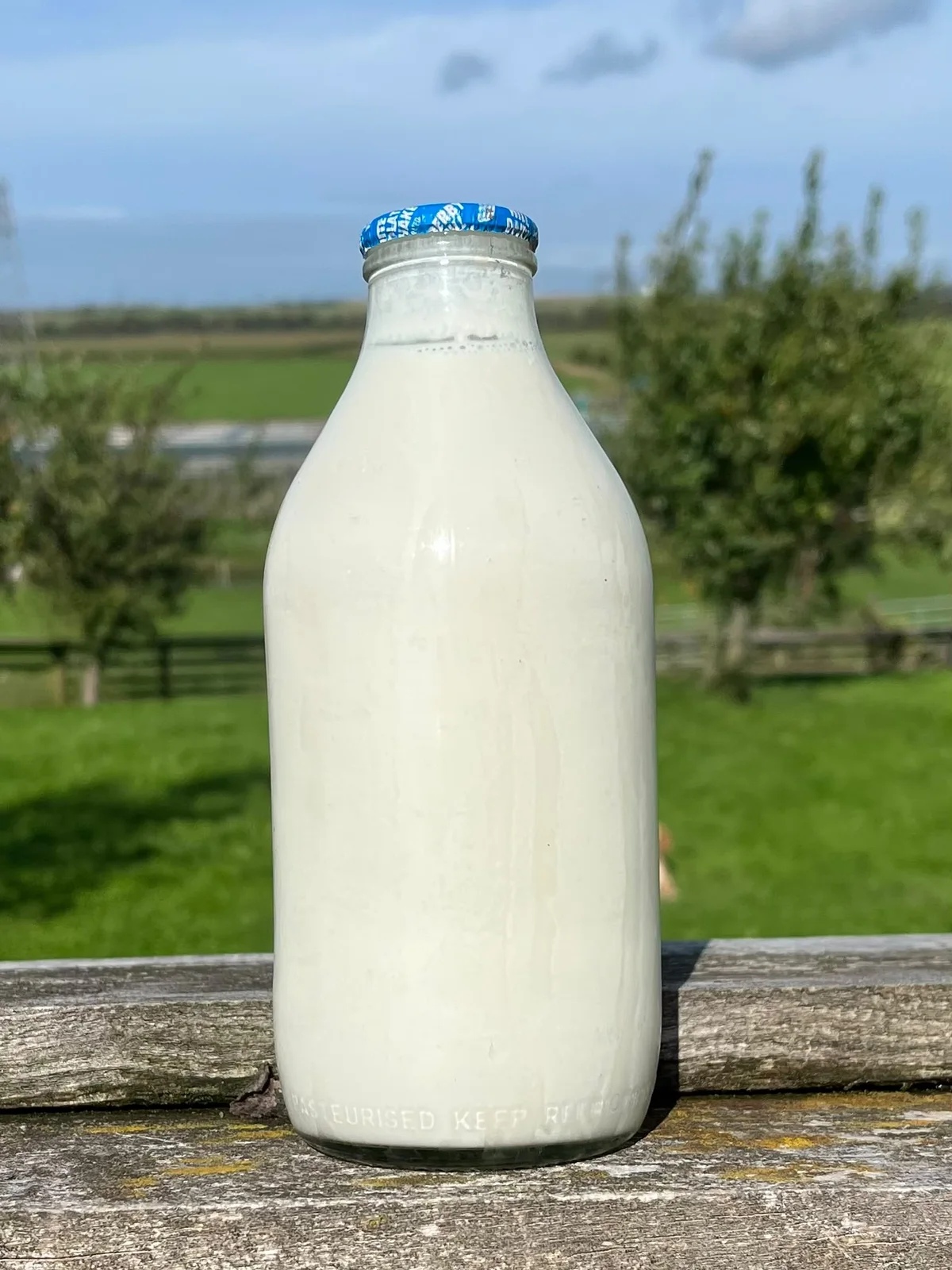 Milkshake Glass Bottle White Chocolate